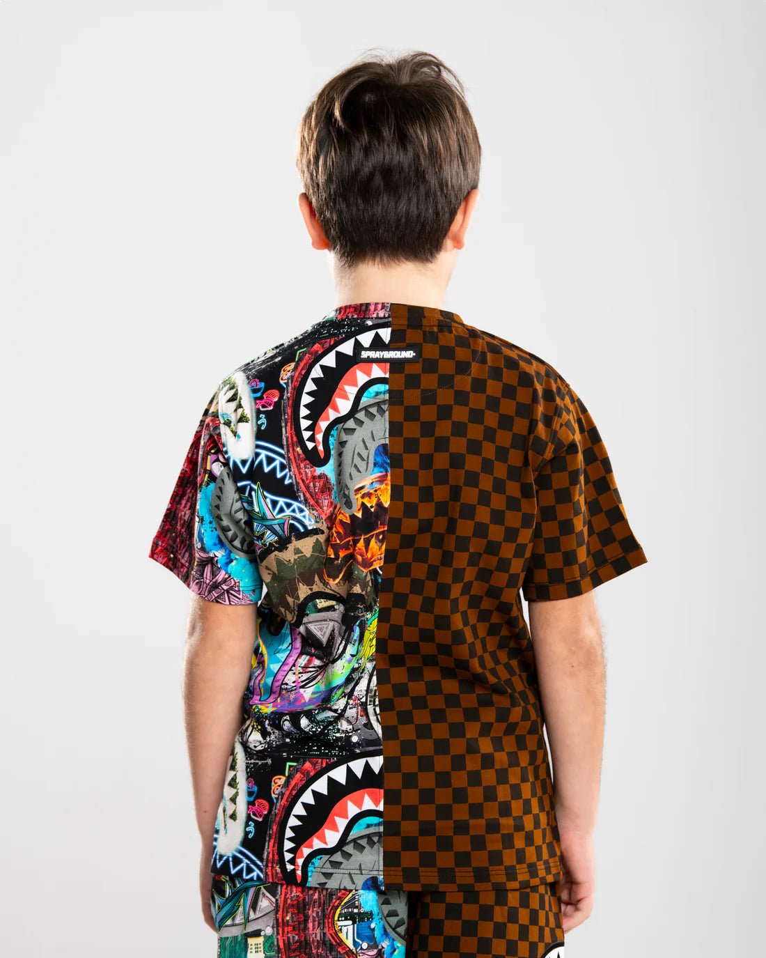 T - SHIRT SHARKS SPLIT SPRAYGROUND - Angel Luxury