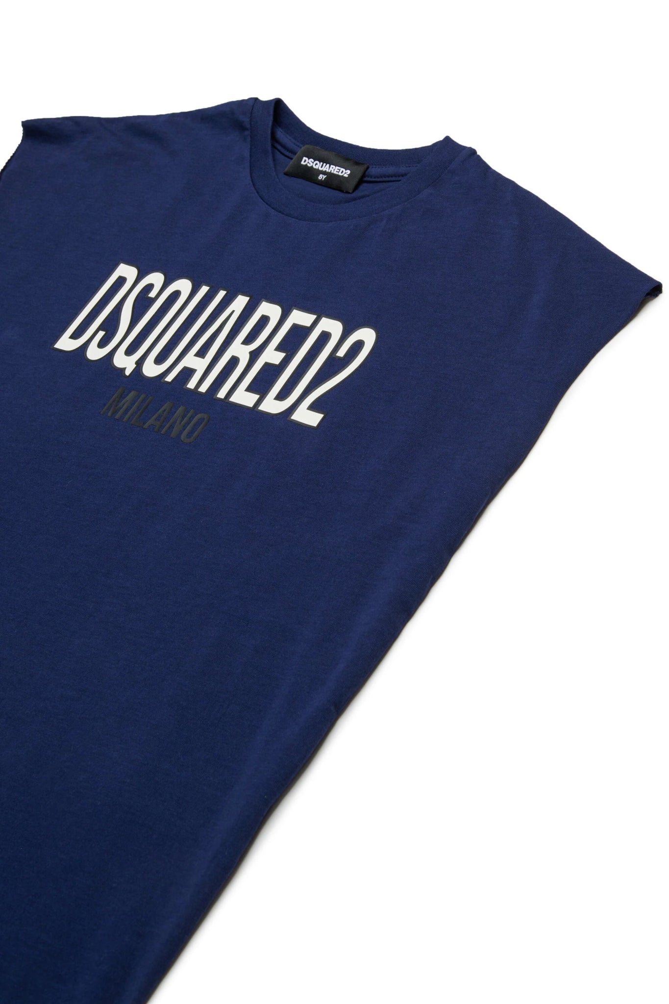 T - SHIRT SMANICATA BLU DSQUARED2 - Angel Luxury