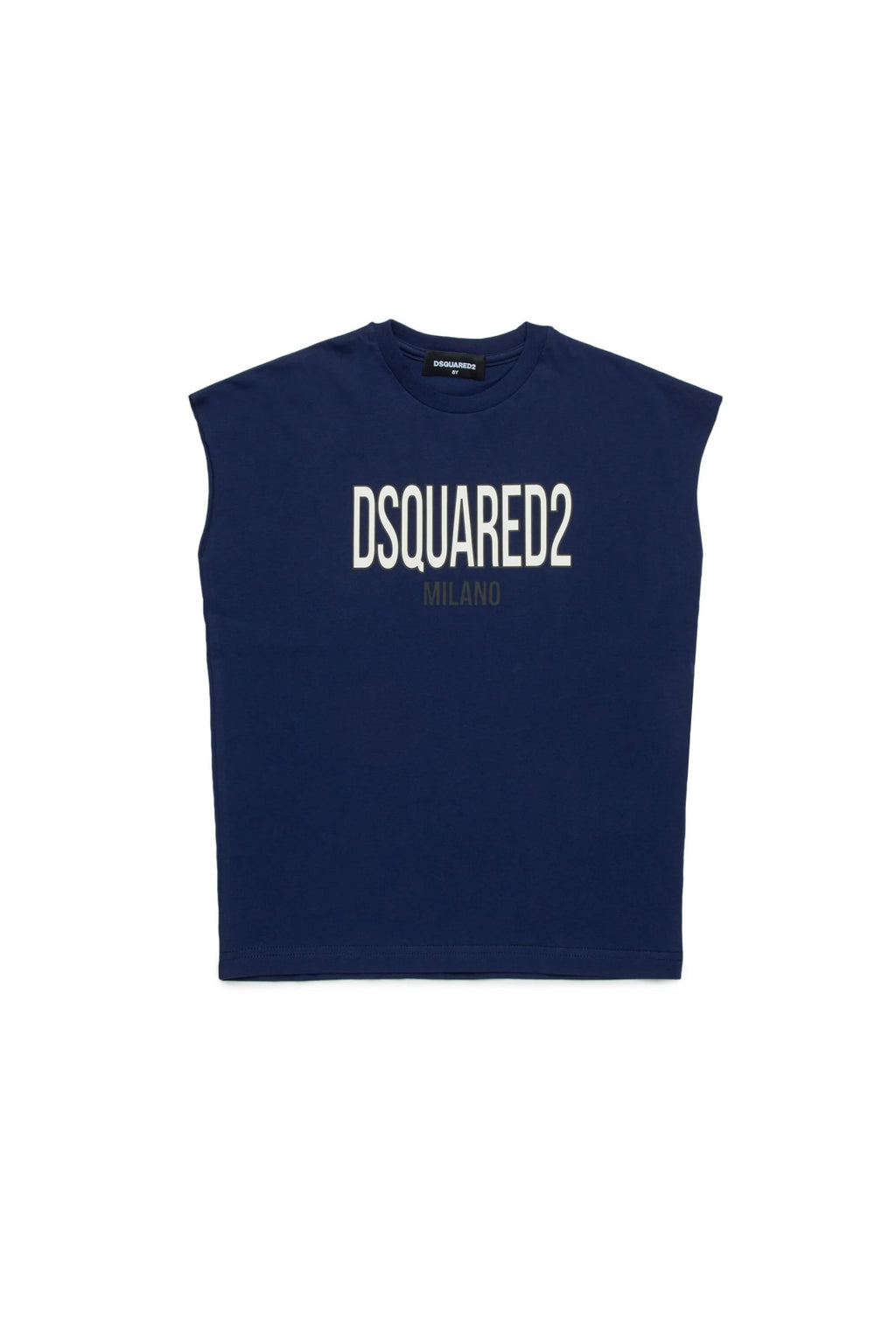 T - SHIRT SMANICATA BLU DSQUARED2 - Angel Luxury