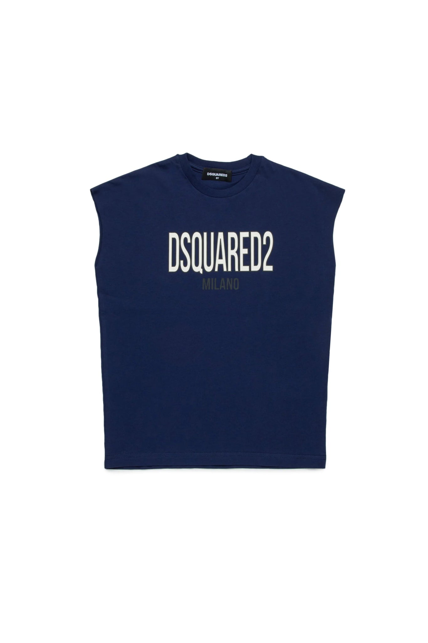 T - SHIRT SMANICATA BLU DSQUARED2 - Angel Luxury