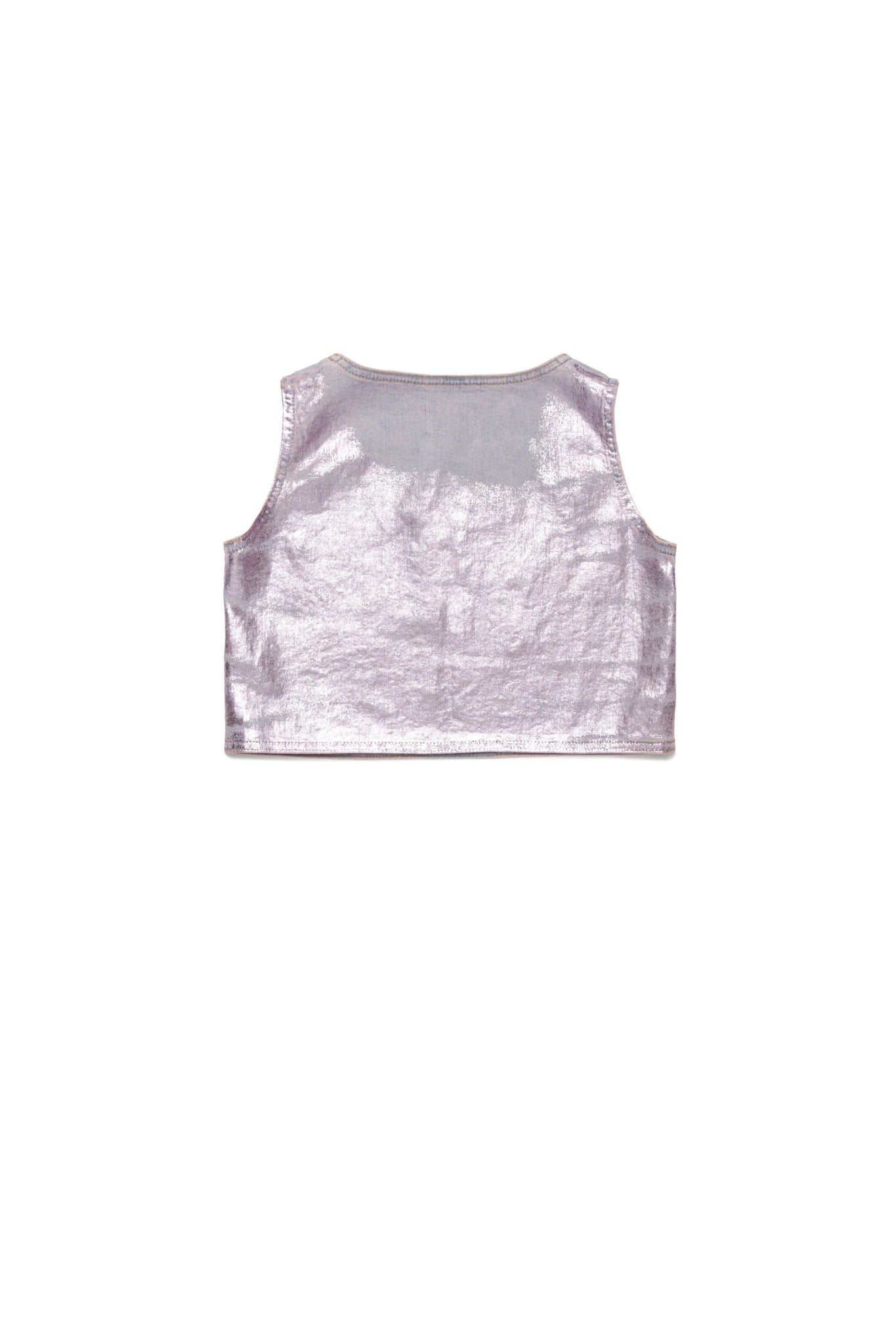 T - SHIRT SMANICATA IN DENIM ROSA DIESEL - Angel Luxury