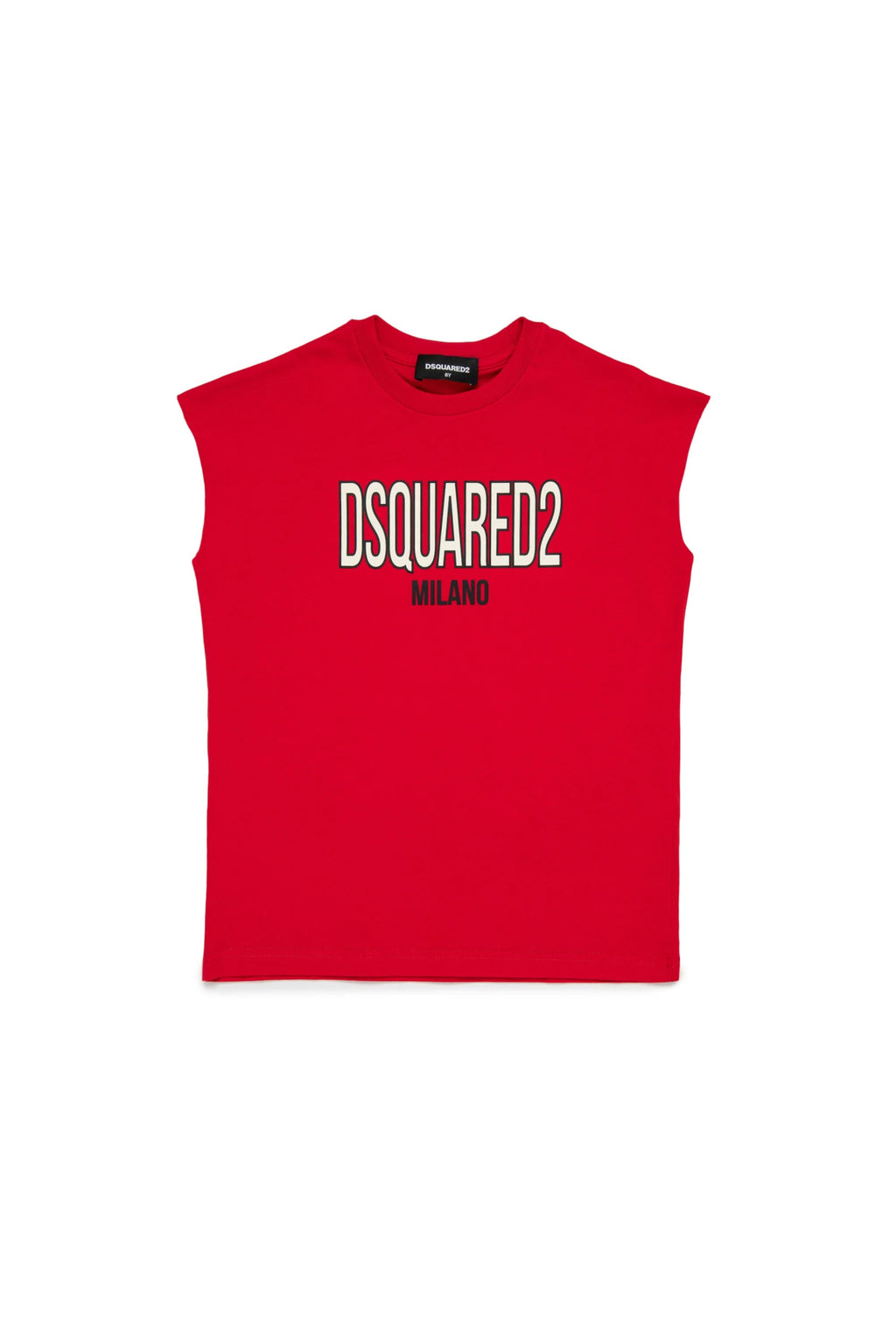 T - SHIRT SMANICATA ROSSA DSQUARED2 - Angel Luxury