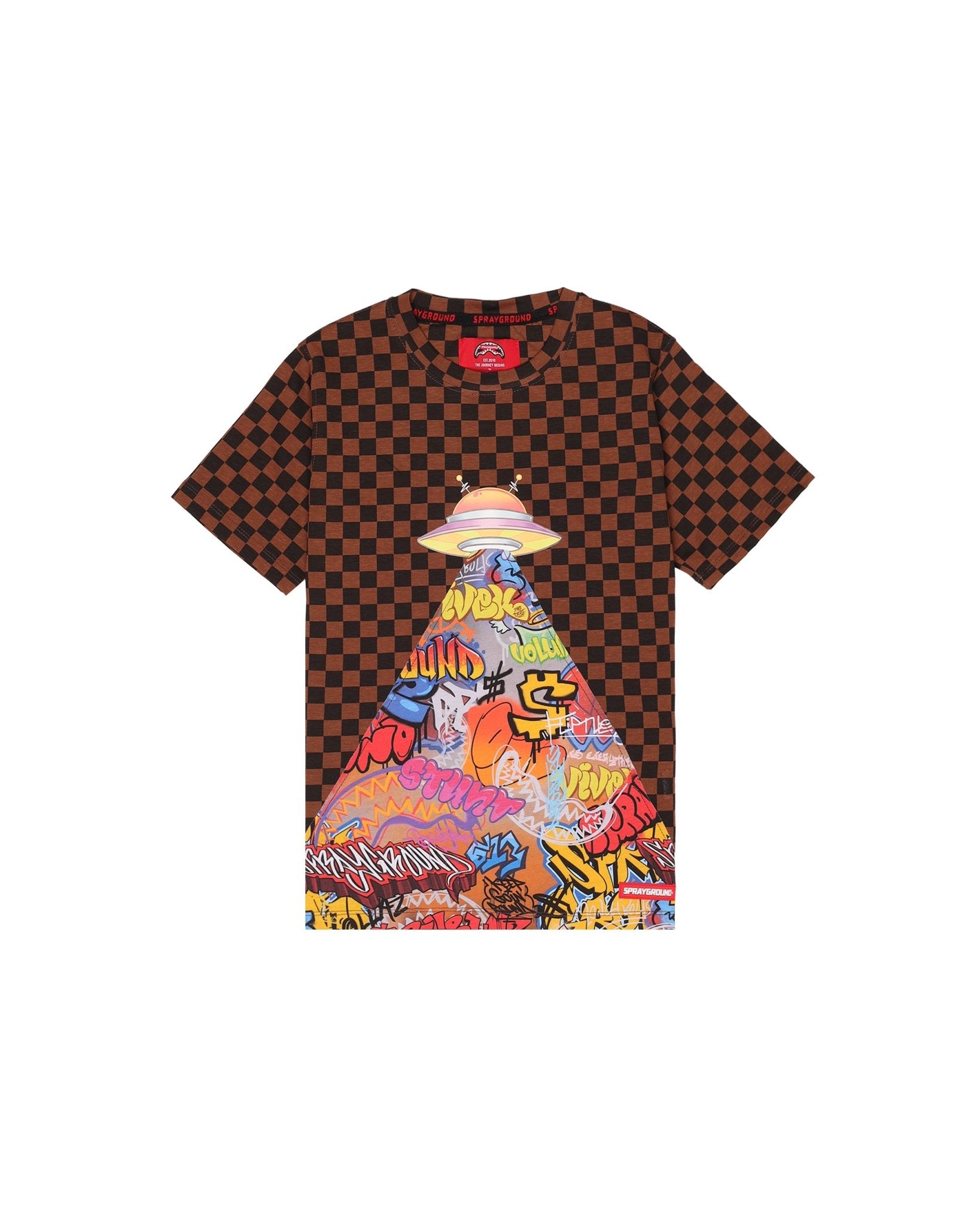 T - SHIRT SPRAYGROND CON STAMPA UFO - Angel Luxury