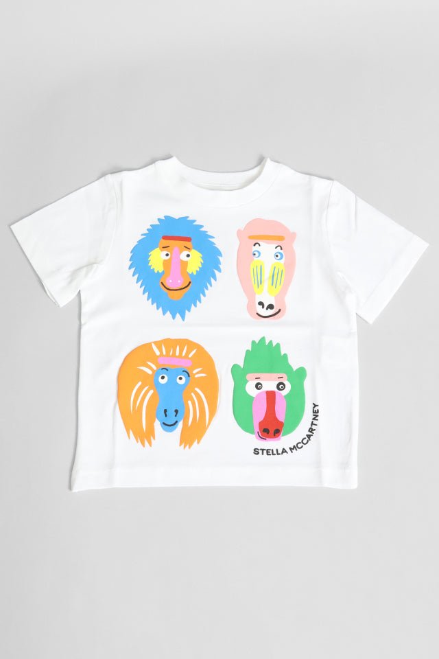 T-shirt StellaMcCartney bianca con animali - Angel Luxury