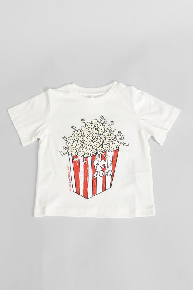 T-shirt StellaMcCartney bianca con popcorn - Angel Luxury