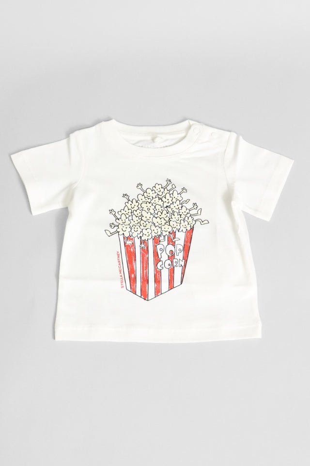 T-shirt StellaMcCartney bianca con popcorn - Angel Luxury
