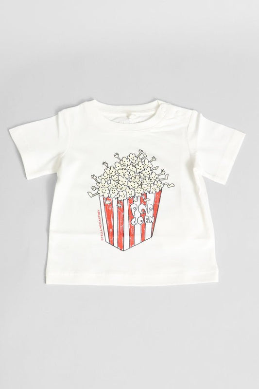 T-shirt StellaMcCartney bianca con popcorn - Angel Luxury