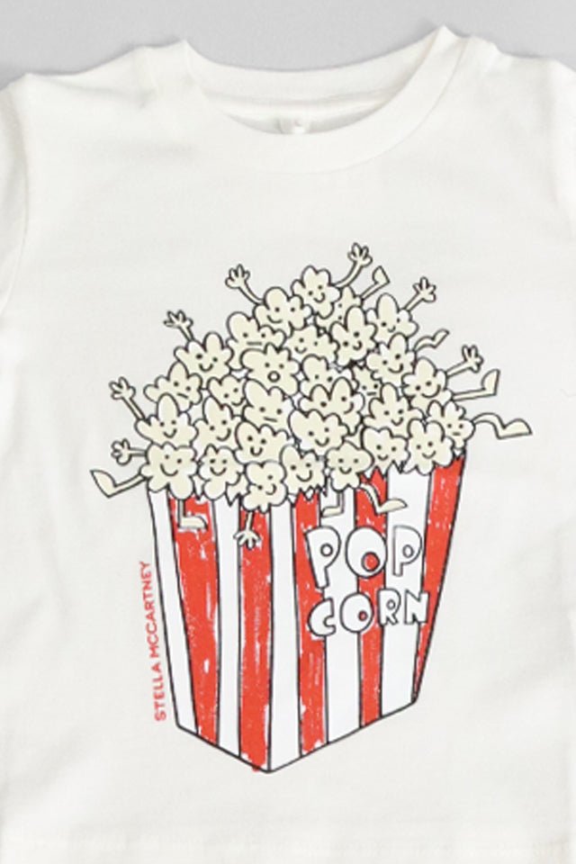 T-shirt StellaMcCartney bianca con popcorn - Angel Luxury