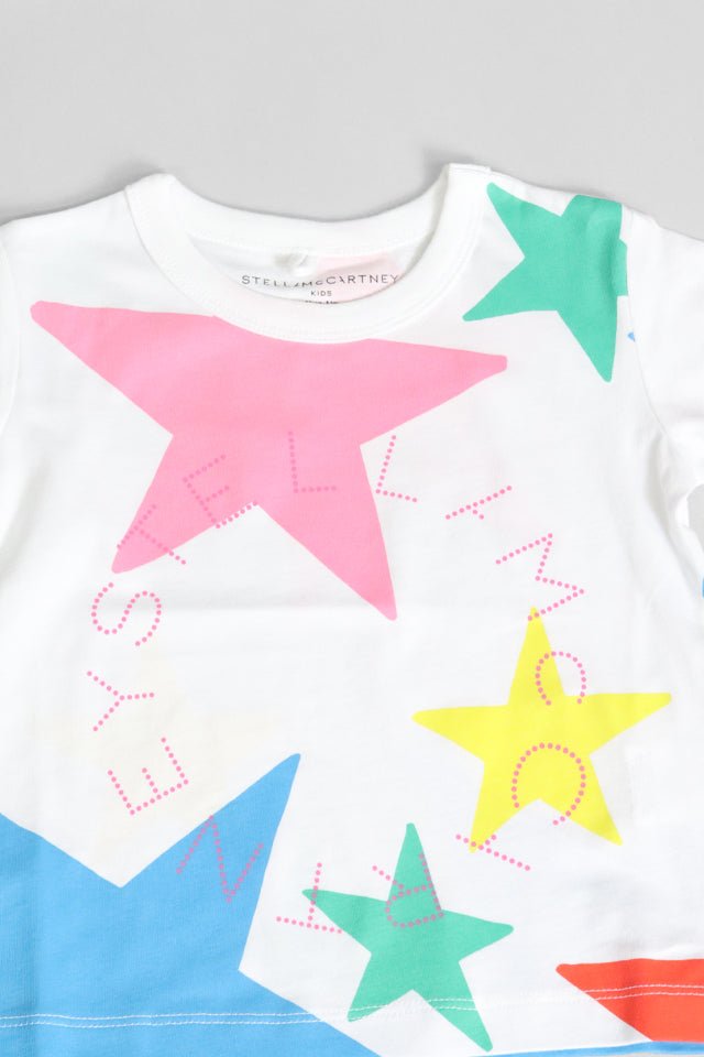 T-shirt StellaMcCartney bianca con stelle - Angel Luxury