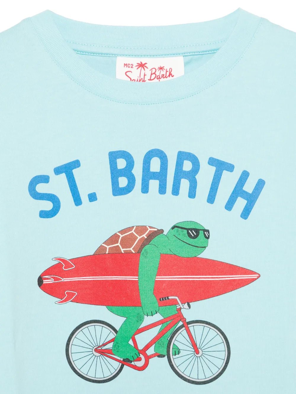 T - SHIRT TARTARUGA CON SURF MC2 SAINT BARTH - Angel Luxury