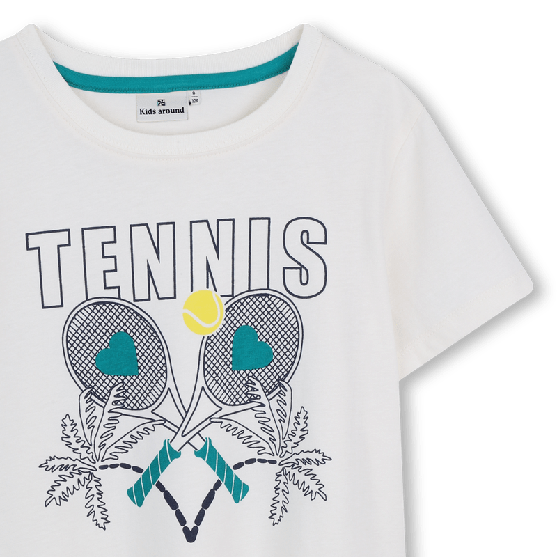 T - SHIRT TENNIS AVORIO KIDS AROUND - Angel Luxury
