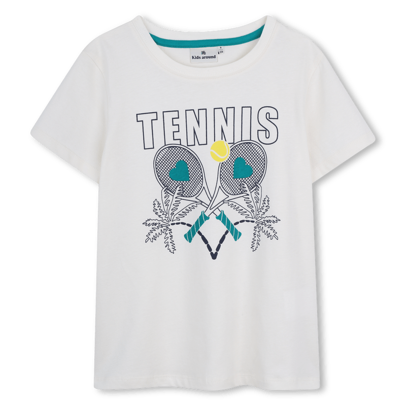 T - SHIRT TENNIS AVORIO KIDS AROUND - Angel Luxury