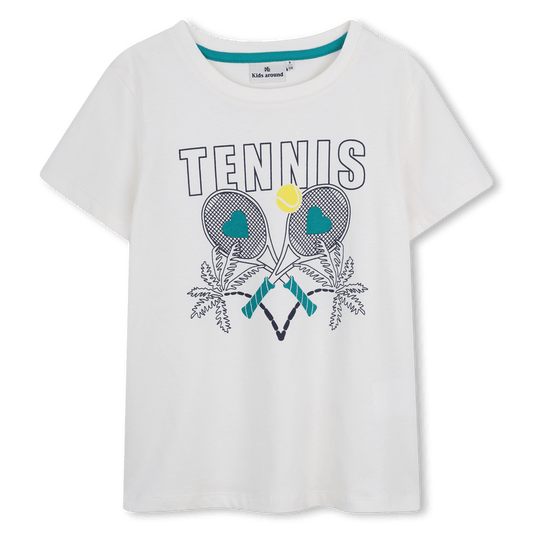 T - SHIRT TENNIS AVORIO KIDS AROUND - Angel Luxury