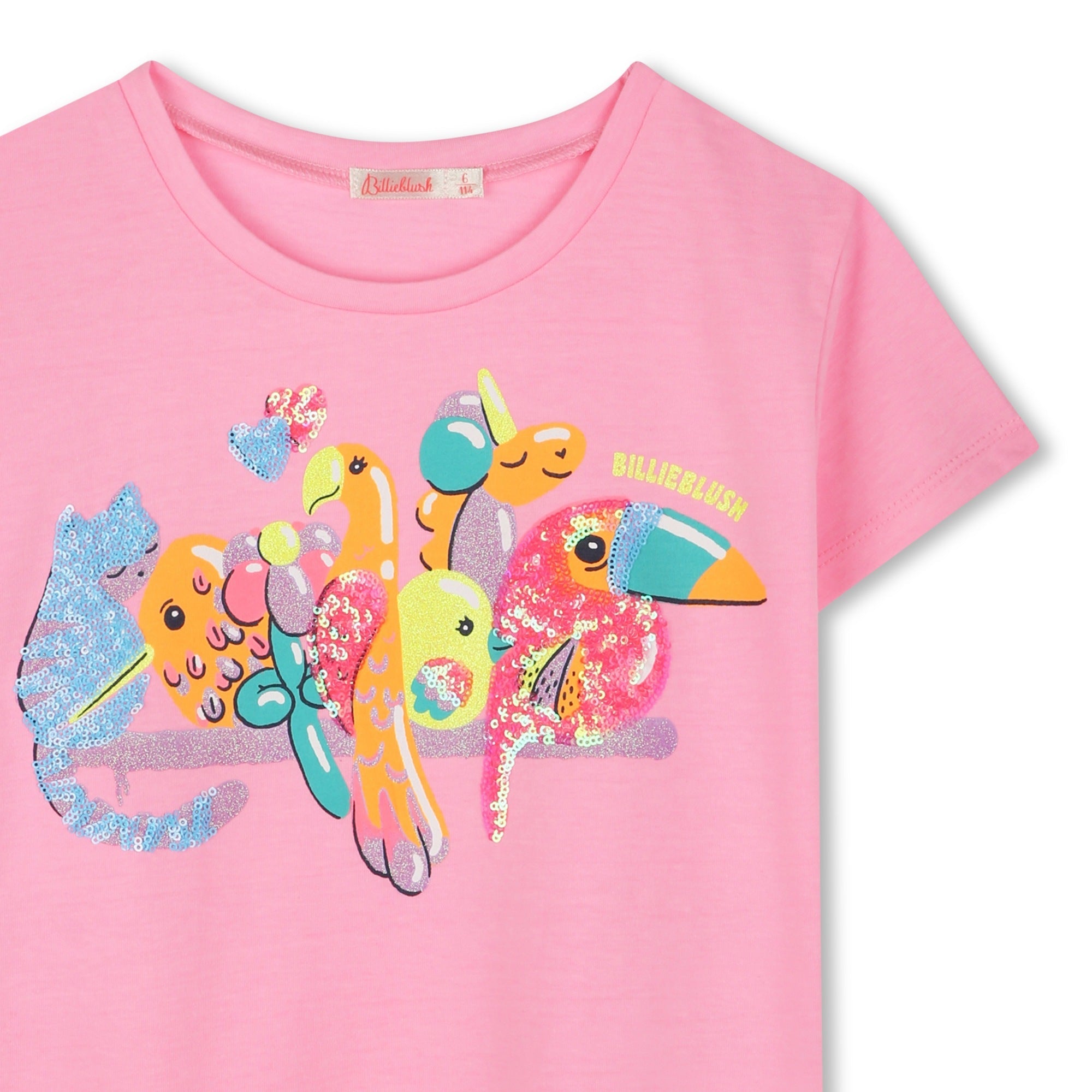 T - SHIRT TROPICALE ROSA BILLIEBLUSH - Angel Luxury