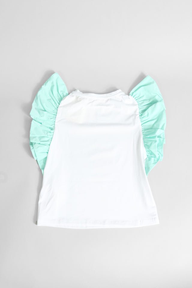T-shirt Twinset bianca e menta - Angel Luxury