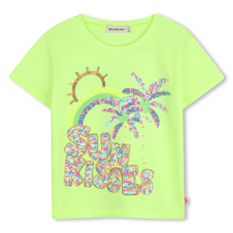 T - SHIRT VEDE FLUO CON STAMPA BILLIEBLUSH - Angel Luxury