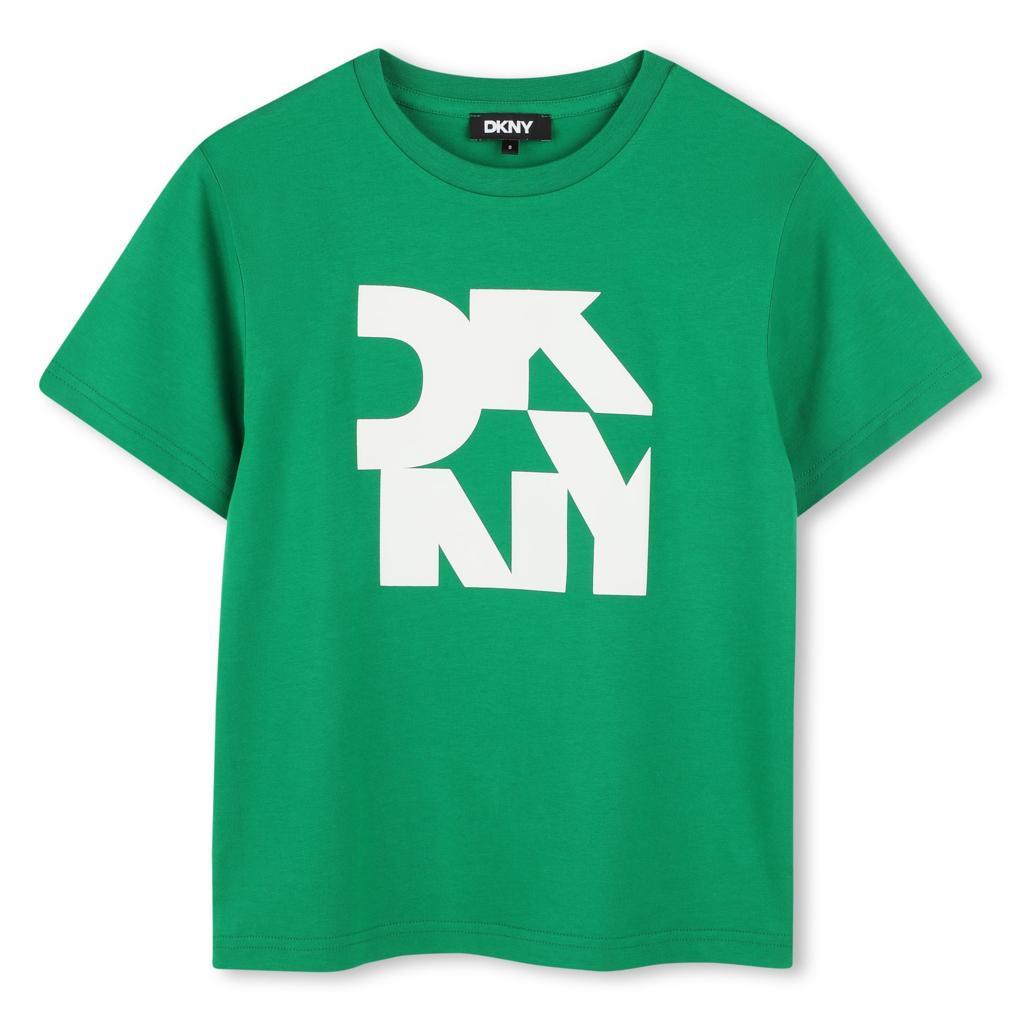 T - SHIRT VERDE CON LOGO BIANCO DKNY - Angel Luxury