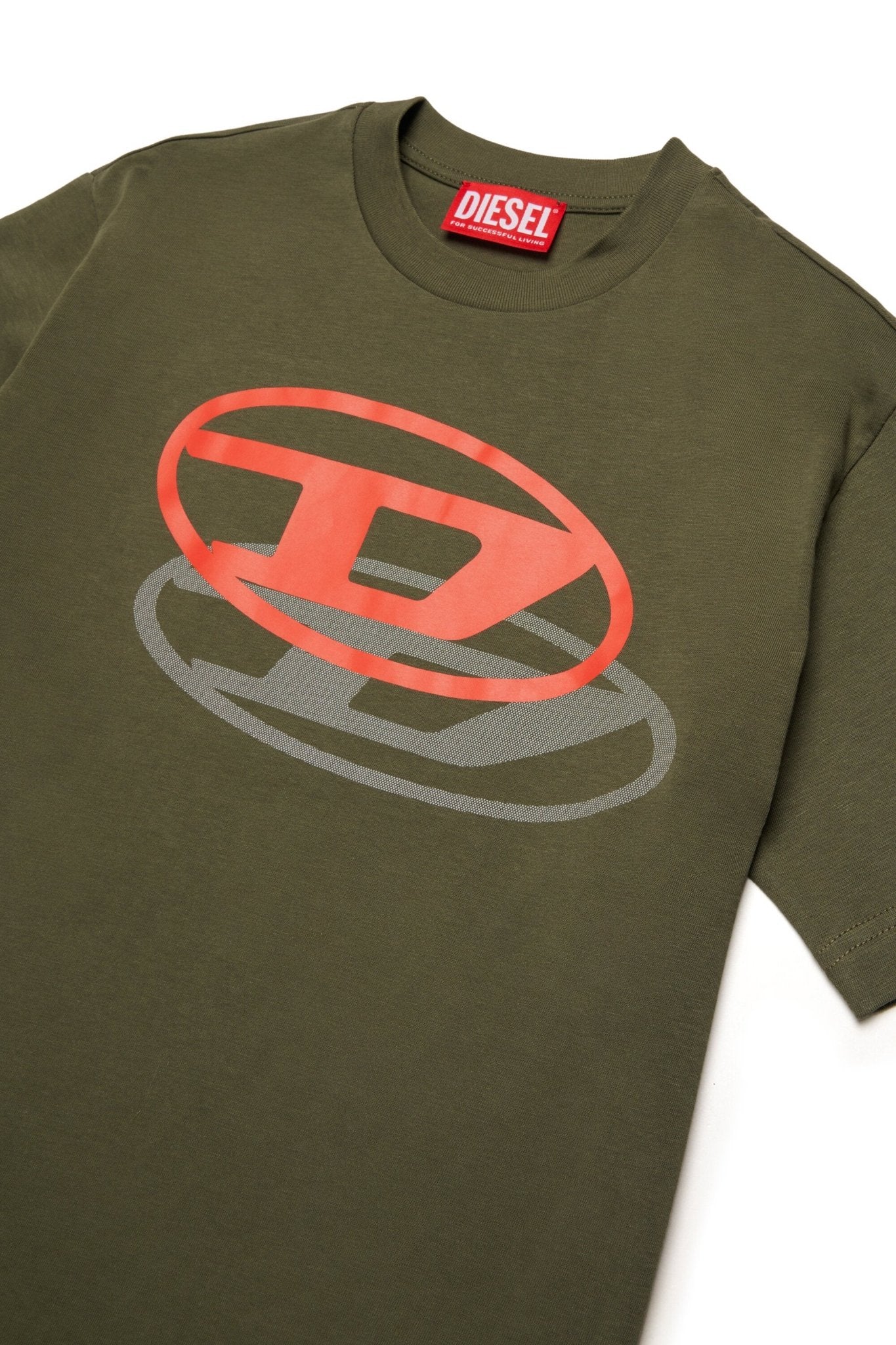 T - SHIRT VERDE CON LOGO DIESEL - Angel Luxury
