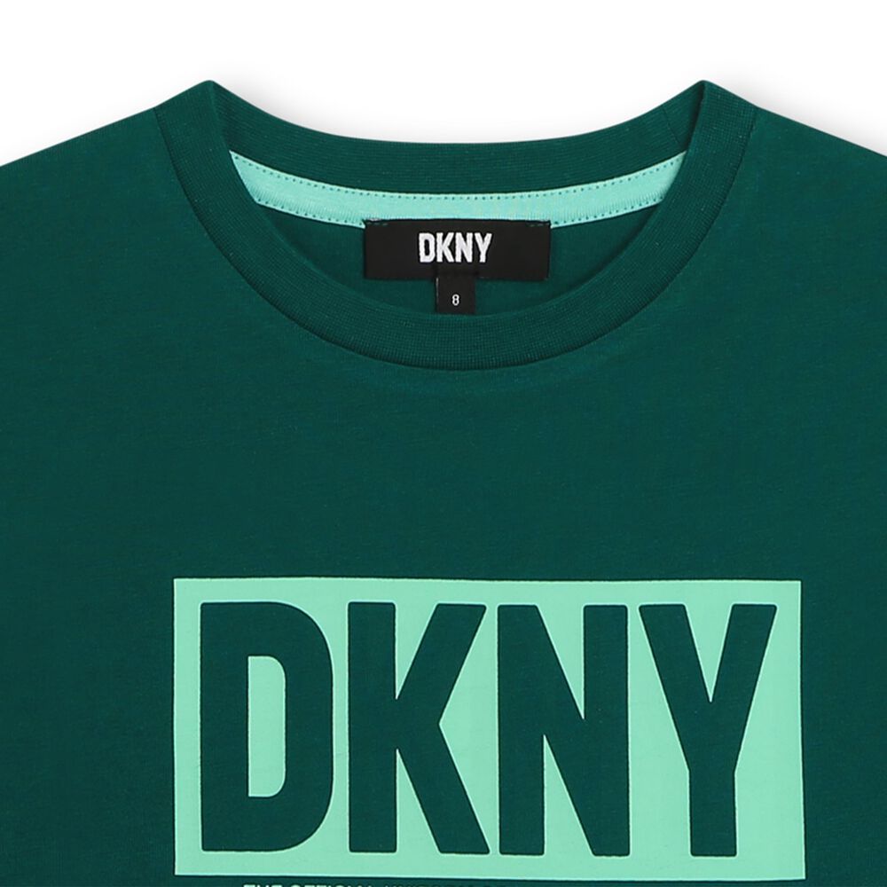 T-SHIRT VERDE CON LOGO DKNY - Angel Luxury