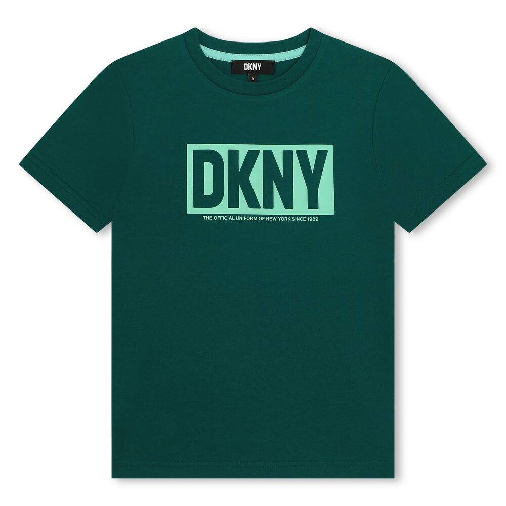 T-SHIRT VERDE CON LOGO DKNY - Angel Luxury