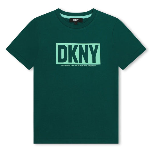 T - SHIRT VERDE CON LOGO DKNY - Angel Luxury