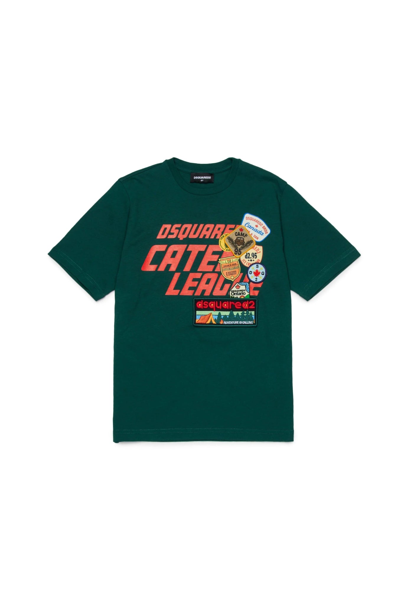 T - SHIRT VERDE CON LOGO DSQUARED2 - Angel Luxury