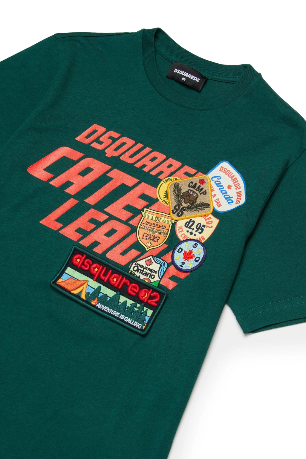 T - SHIRT VERDE CON LOGO DSQUARED2 - Angel Luxury