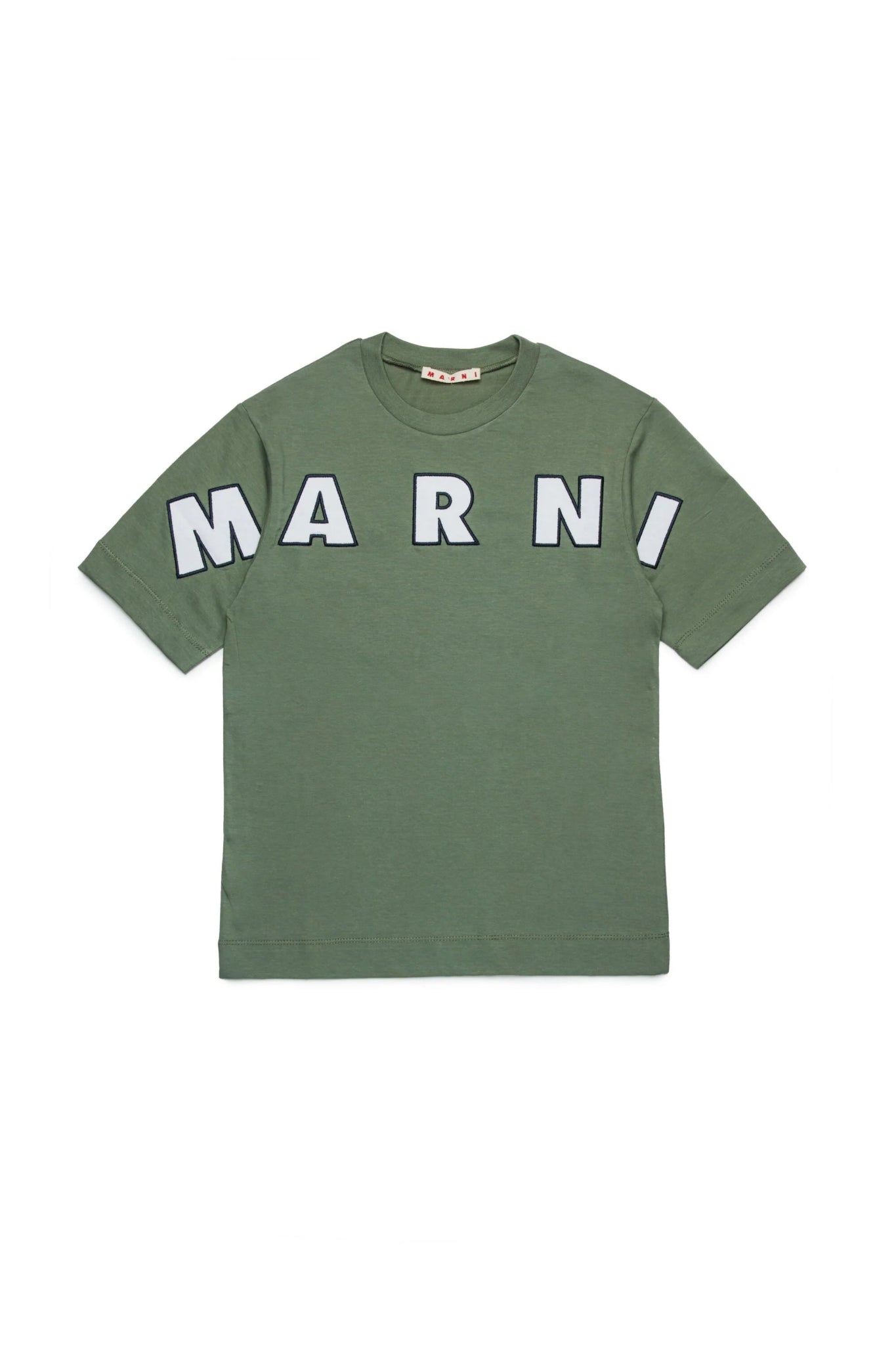 T - SHIRT VERDE CON STAMPA MARNI - Angel Luxury