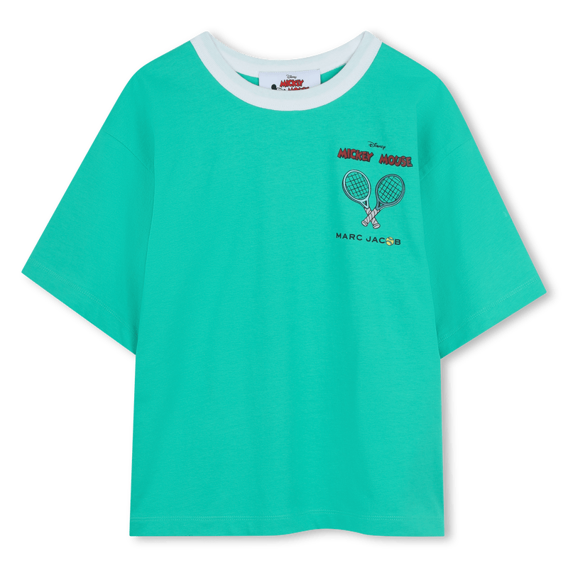 T - SHIRT VERDE MENTA CON TOPOLINO MARC JACOBS - Angel Luxury
