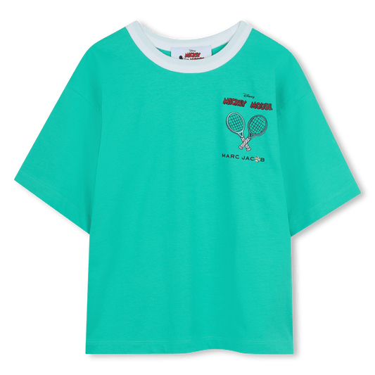 T - SHIRT VERDE MENTA CON TOPOLINO MARC JACOBS - Angel Luxury