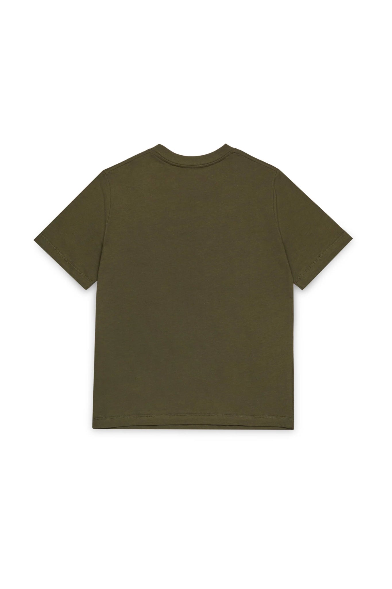 T - SHIRT VERDE MILITARE CON LOGO SCRITTO A MANO MAISON MARGIELA - Angel Luxury