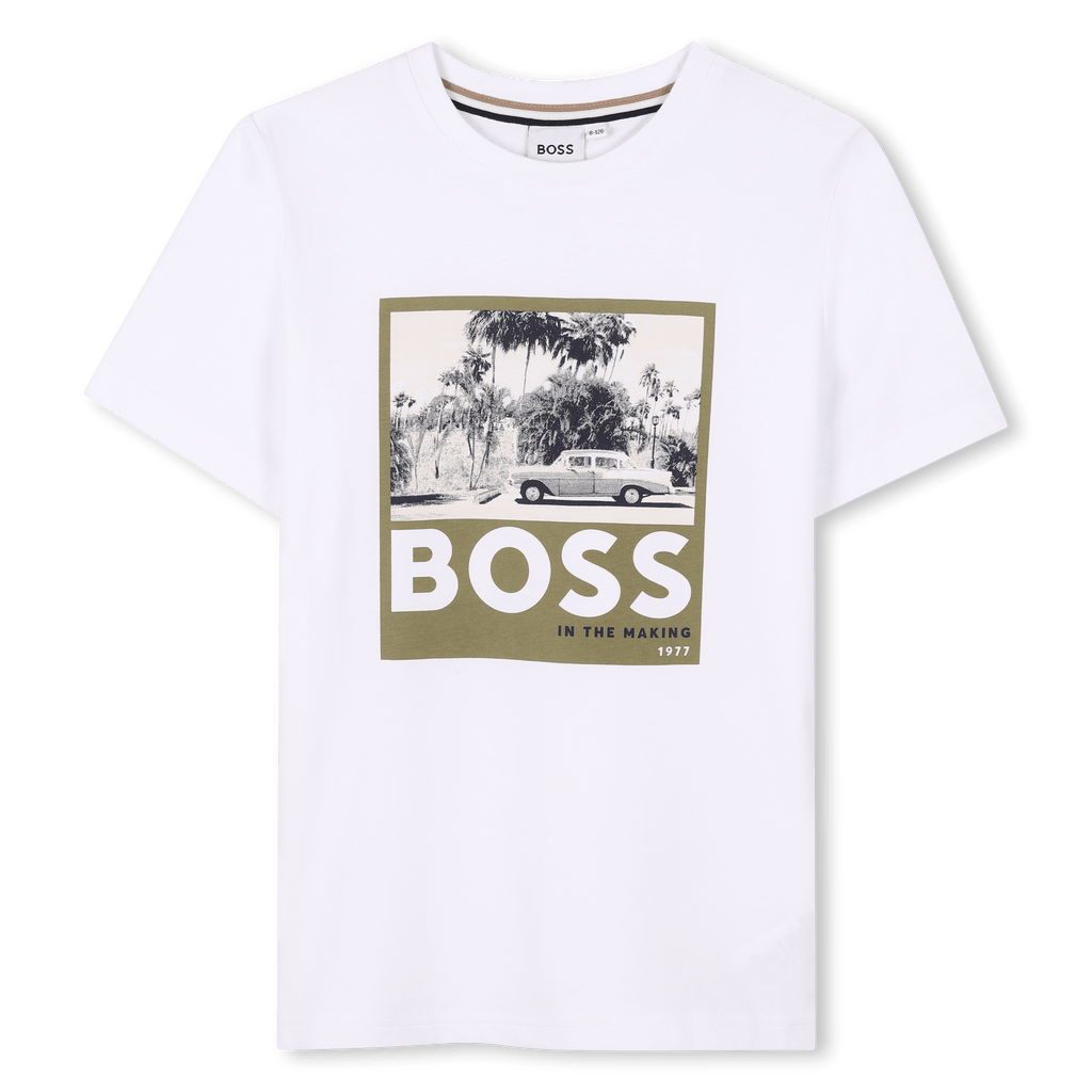 T - SHIRT VINTAGE BIANCA HUGO BOSS - Angel Luxury