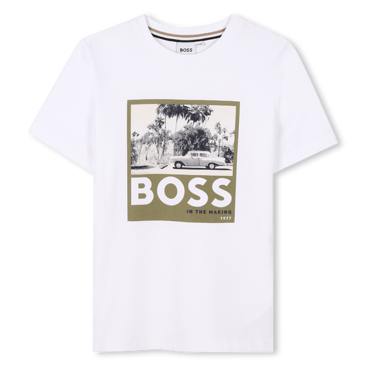 T - SHIRT VINTAGE BIANCA HUGO BOSS - Angel Luxury