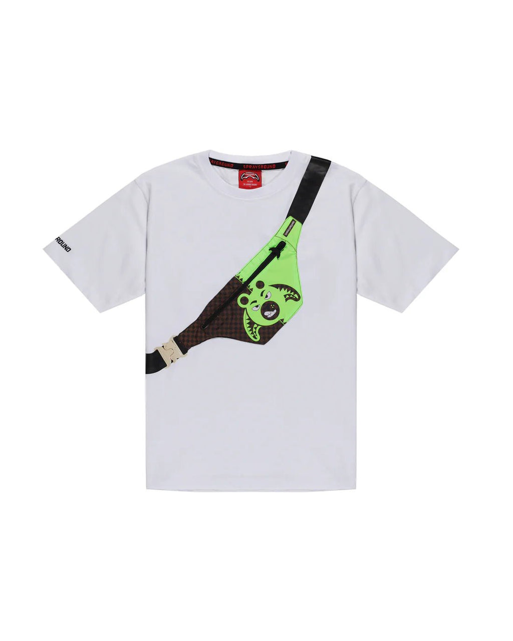 T - SHIRTCON MARSUPIO VERDE SPRAYGROUND - Angel Luxury