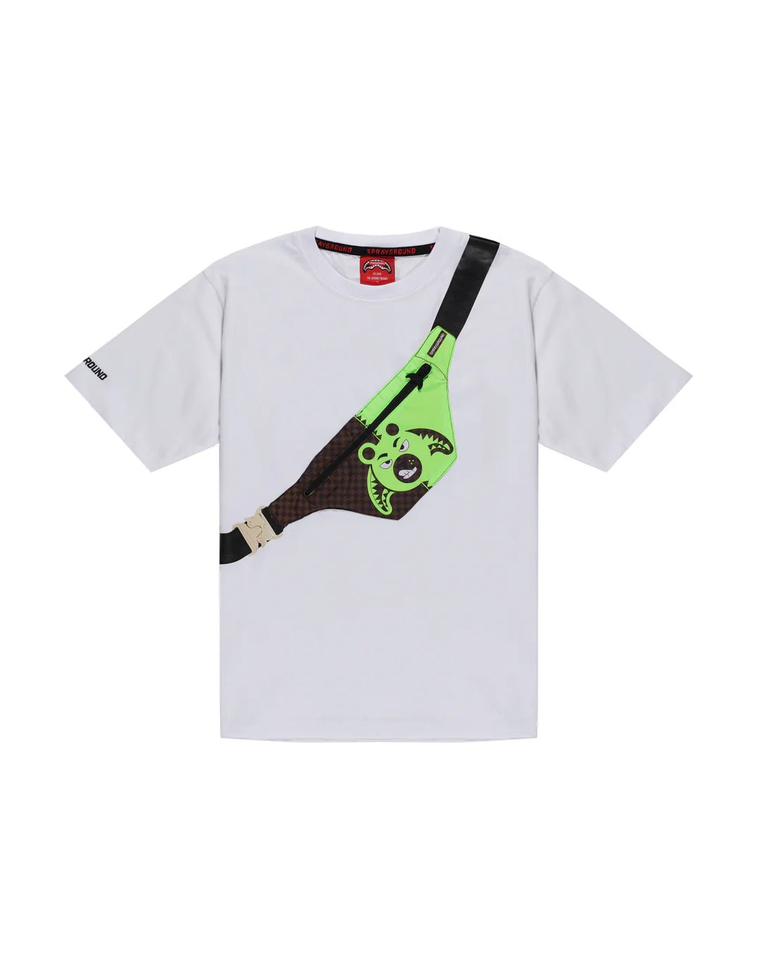 T - SHIRTCON MARSUPIO VERDE SPRAYGROUND - Angel Luxury