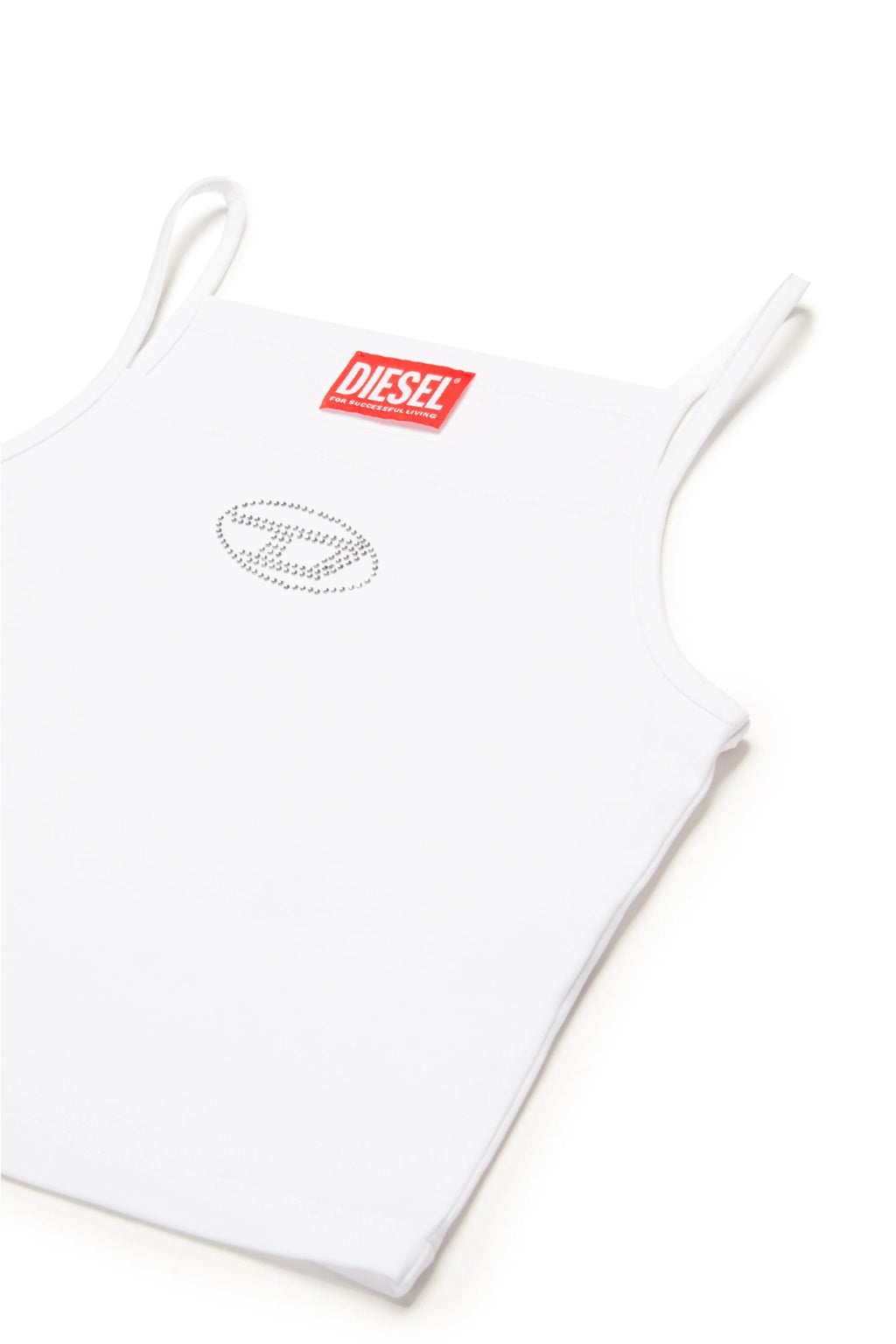 TOP SMANICATO BIANCO DIESEL - Angel Luxury