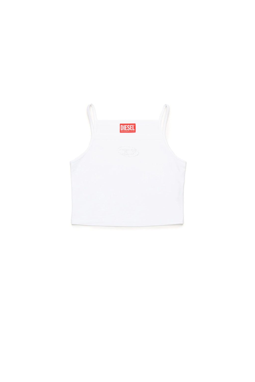 TOP SMANICATO BIANCO DIESEL - Angel Luxury