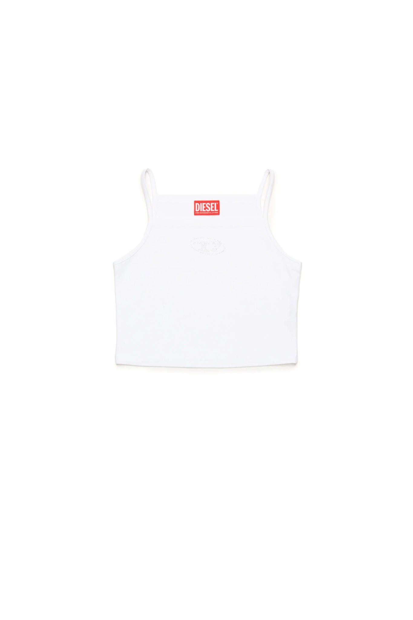TOP SMANICATO BIANCO DIESEL - Angel Luxury