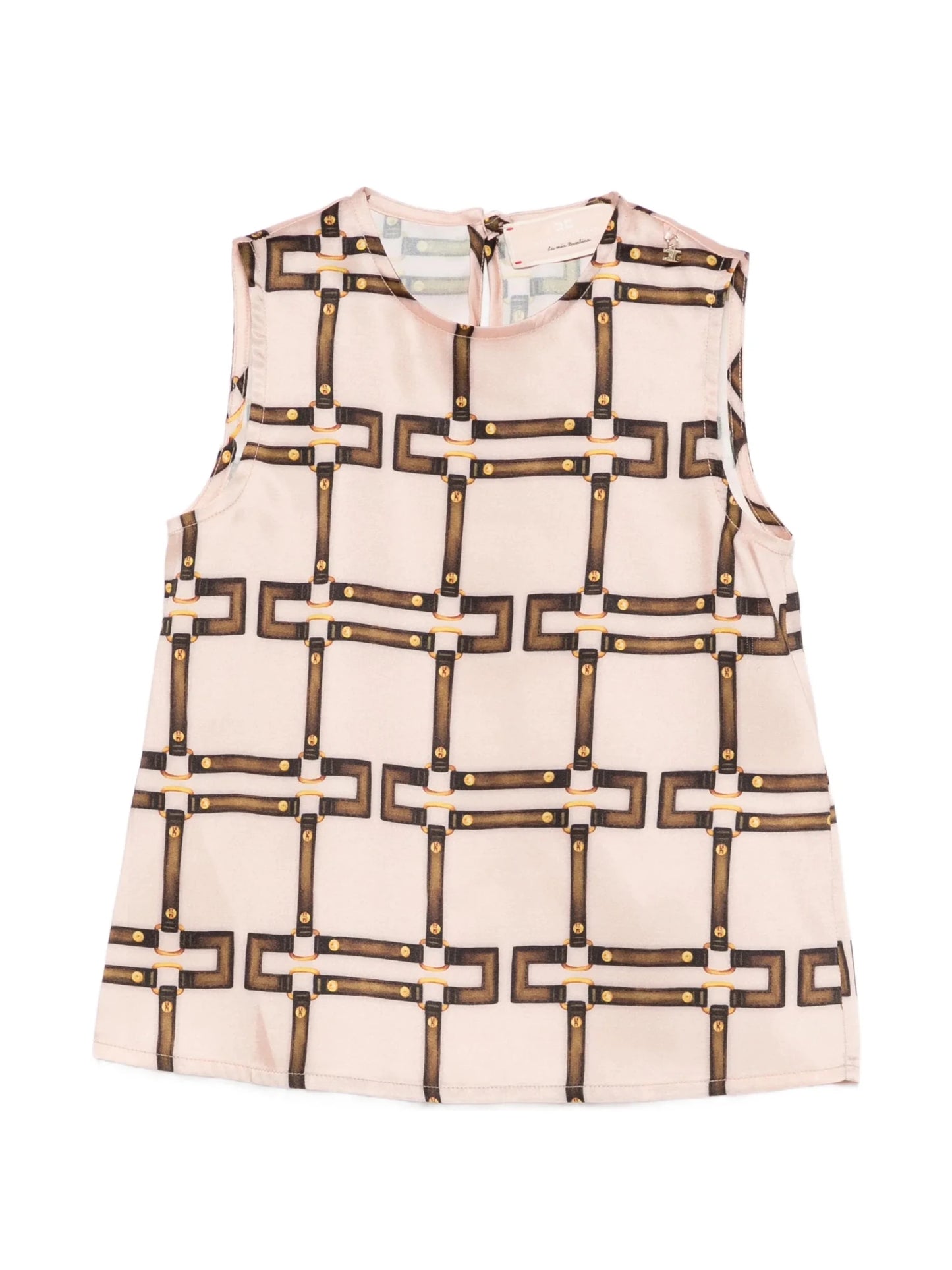 TOP SMANICATO CON CHARMS ELISABETTA FRANCHI - Angel Luxury