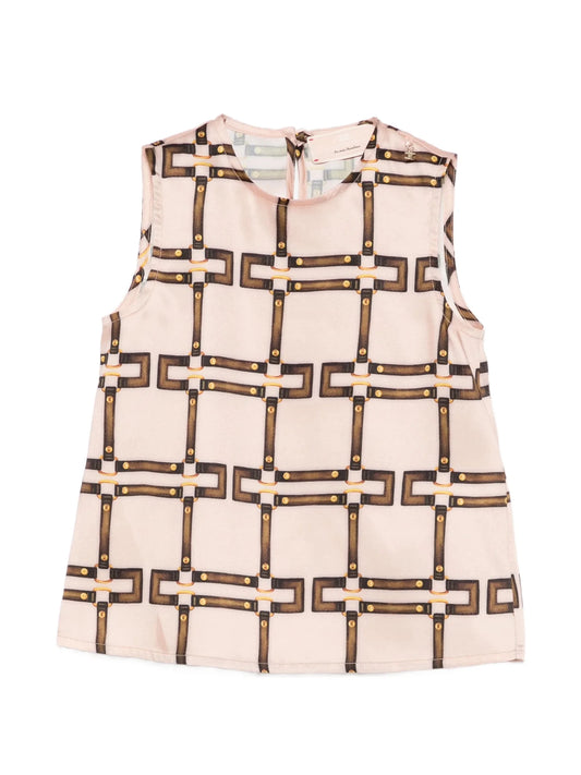 TOP SMANICATO CON CHARMS ELISABETTA FRANCHI - Angel Luxury