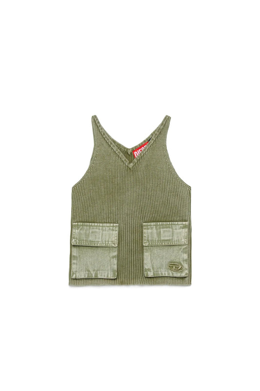 TOP VERDE CON TASCHE DIESEL - Angel Luxury