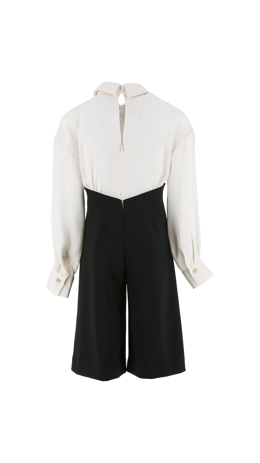 TUTA CON CRAVATTA MILK/NERO ELISABETTA FRANCHI - Angel Luxury