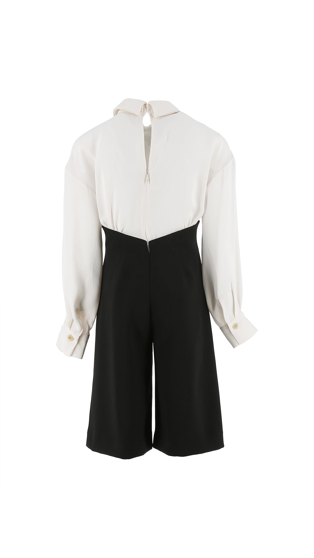 TUTA CON CRAVATTA MILK/NERO ELISABETTA FRANCHI - Angel Luxury