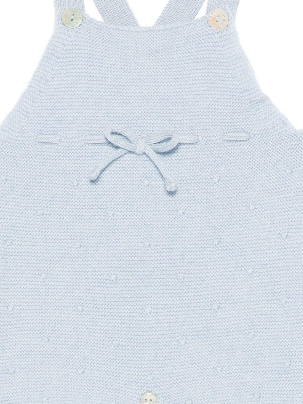 TUTINA A SALOPETTE AZZURRA CON FIOCCO PAZ RODRIGUEZ - Angel Luxury