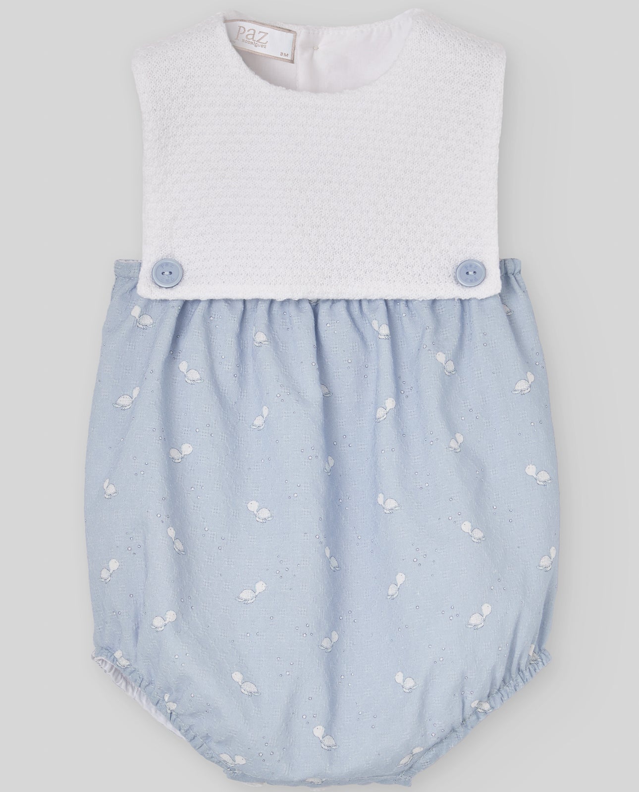 TUTINA AZZURRA E BIANCA NEONATO PAZ RODRIGUEZ - Angel Luxury