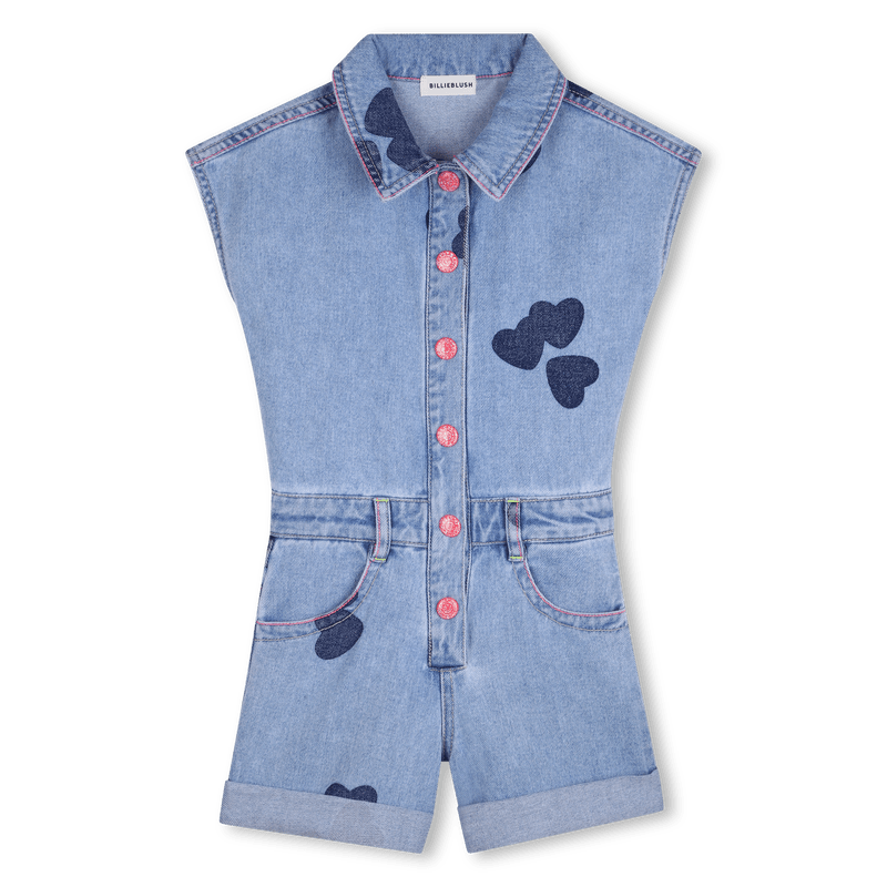 TUTINA IN DENIM CON STAMPA A CUORE BILLIEBLUSH - Angel Luxury