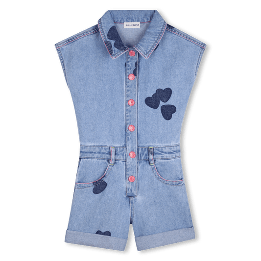 TUTINA IN DENIM CON STAMPA A CUORE BILLIEBLUSH - Angel Luxury
