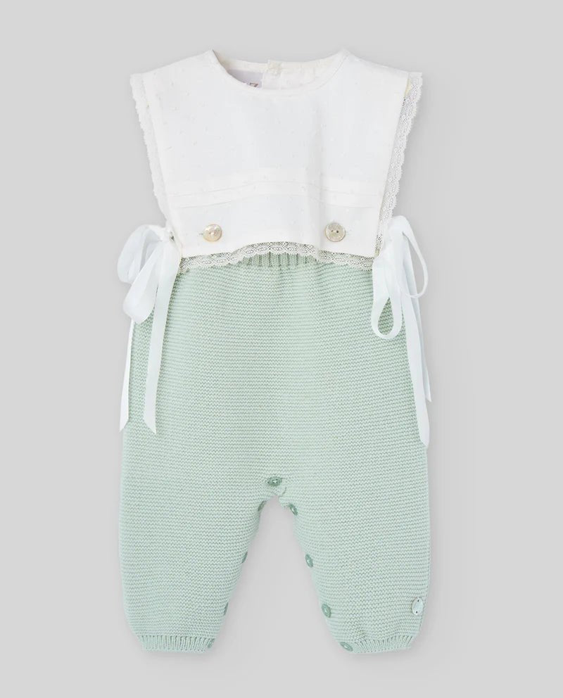 TUTINA IN LANA BIANCA/VERDE PAZ RODRIGUEZ - Angel Luxury