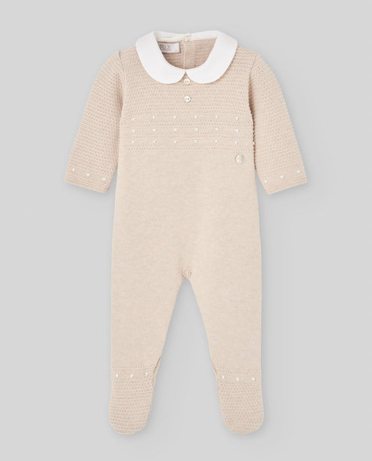 TUTINA NEONATO BEIGE PAZ RODRIGUEZ - Angel Luxury