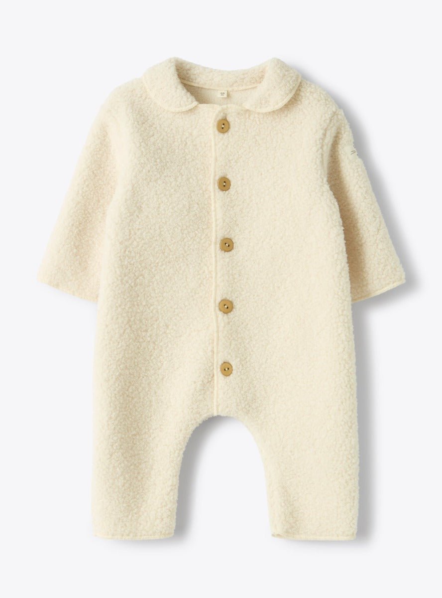 TUTINA PER NEONATO CON COLLETTO BIANCO TEDDY&MINOU - Angel Luxury